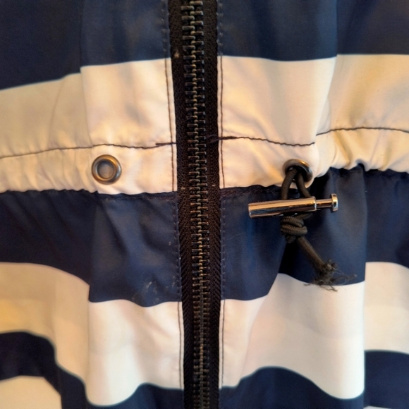 Zara Navy and White Striped Jacket - Picture 4 of 5